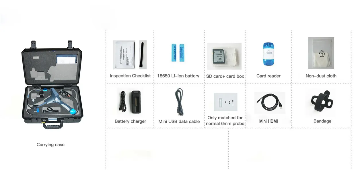 Accesorios del videoscopio Serie M